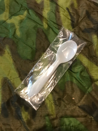 Sealed Vietnam MCI “C Ration”/MRE Plastic Spoon in Wrapper