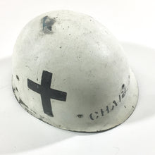 WWII M1 Helmet Liner, CHAPLAIN marked