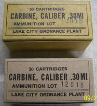 M1 Carbine Ammo Cartons